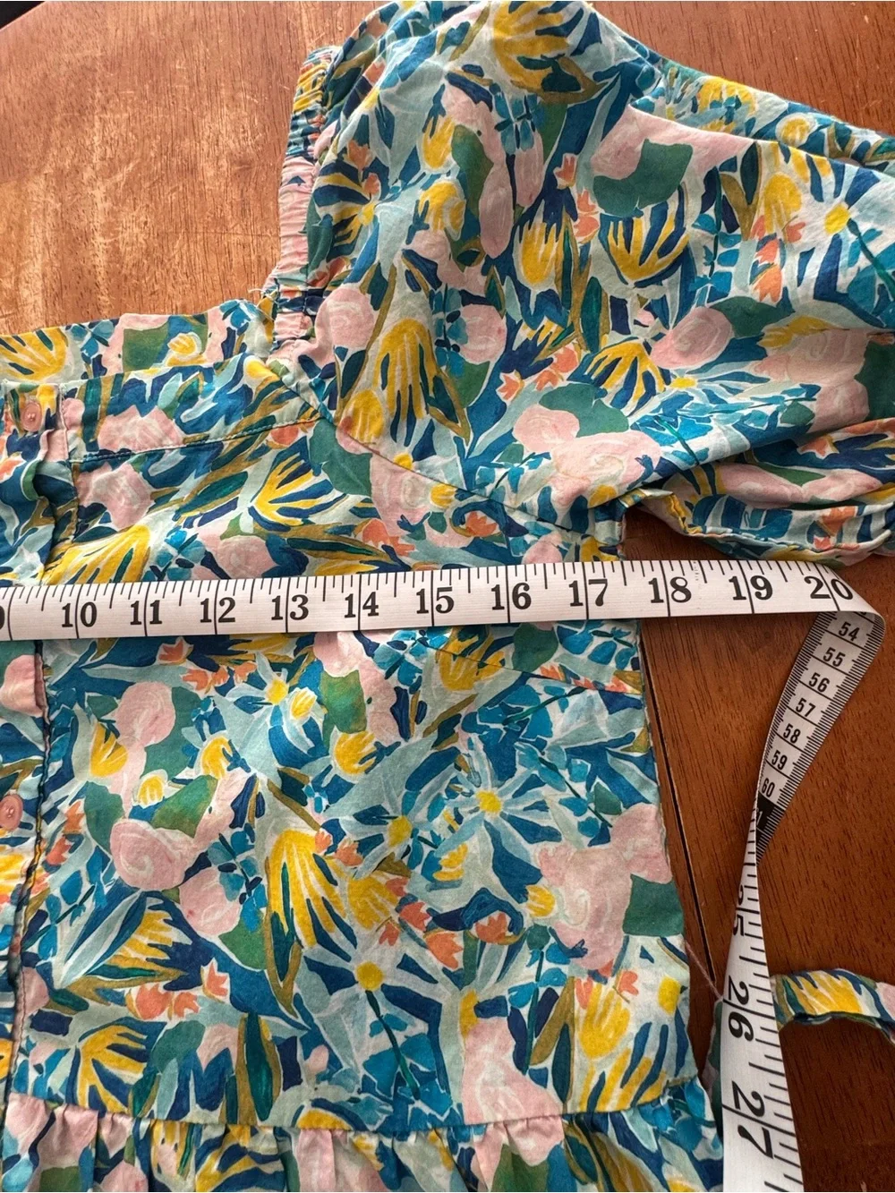 Jade by Melody Tam Multicolor Floral Dress — Blue, Pink & Yellow Size Small